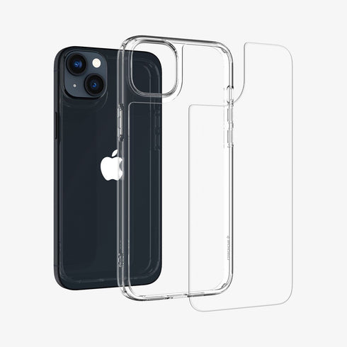 ACS04830 - iPhone 14 Pro Max Case Quartz Hybrid in crystal clear showing the back